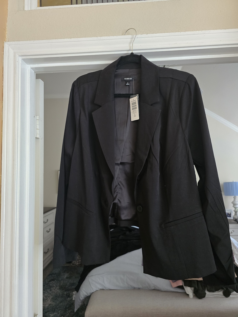 torrid Black Open-Front Tailored Blazer